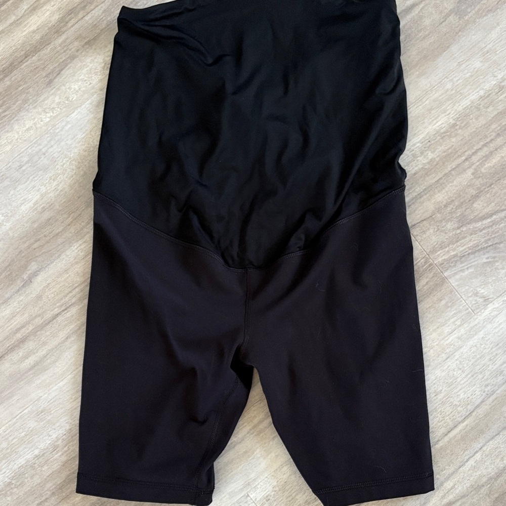 Isabel Maternity Black Stretch Shorts